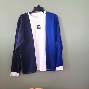 Large Adidas tri color pull over
